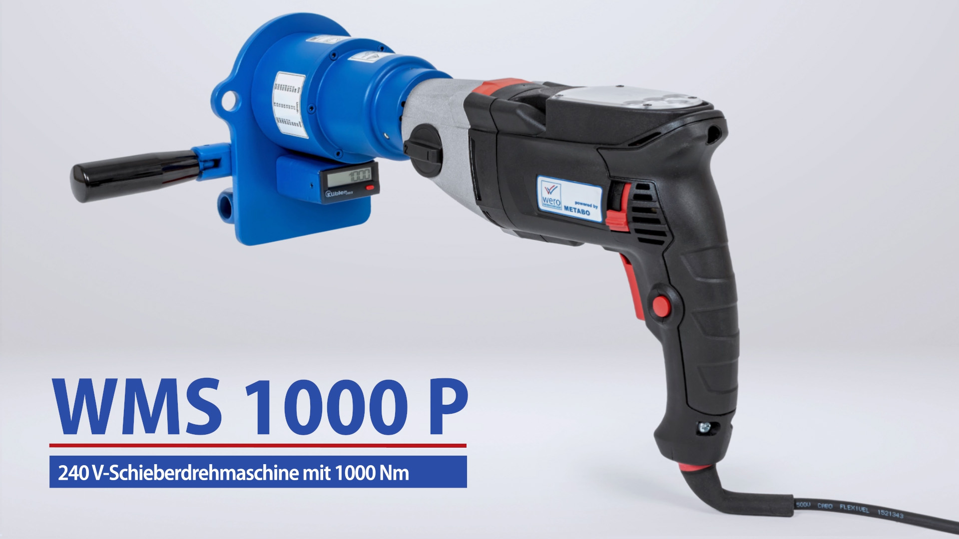 wero WMS 1000 P actionneur vanne filaire 1000 Nm