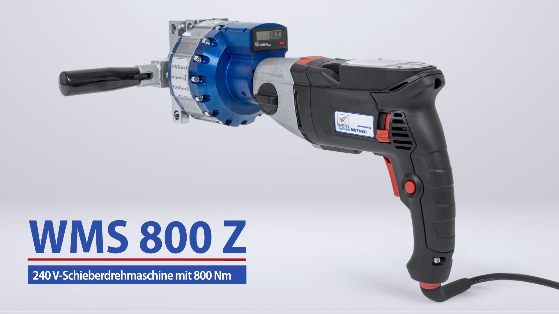 wero WMS 800 Z actionneur vanne filaire 800 Nm